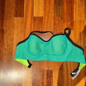 Green and Black Women's Bra